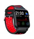 Reloj smartwatch leotec multisport bit 2 plus ip68 negro y rojo 1.4pulgadas