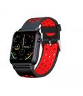 Reloj smartwatch leotec multisport bit 2 plus ip68 negro y rojo 1.4pulgadas