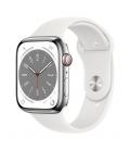 Reloj smartwatch apple watch series 8 gps + cellular 45mm silver ip6x - retina