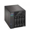 Servidor nas asustor tower 4 bay nas quad - core 2.0ghz dual 2.5gbe ports 4gb ram ddr4