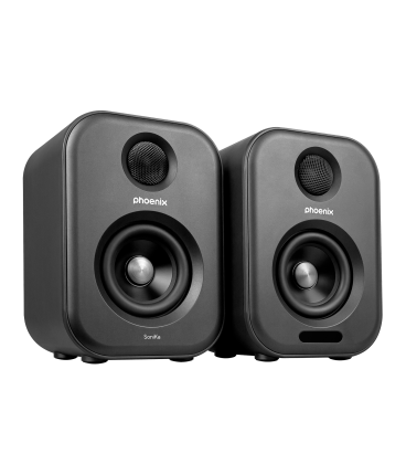 Altavoces de estudio phoenix sonika 50w con bluetooth jack usb para ordenador