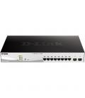 Switch d - link 10 puertos gestionable 8 gigabit ethernet 10 - 100 - 100 poe 2 sfp
