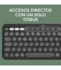 Logitech Pebble Keys 2 K380s teclado RF Wireless + Bluetooth QWERTY Español Grafito
