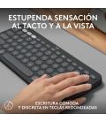 Logitech Pebble Keys 2 K380s teclado RF Wireless + Bluetooth QWERTY Español Grafito