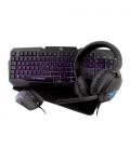 Deep Gaming Pack gaming DeepX-Wing 2 teclado Ratón incluido USB QWERTY Español Negro