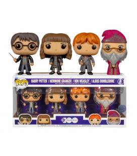 Funko pop harry potter pack 4 figuras harry hermione dumbledore ron