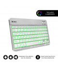 TECLADO TABLET SUBBLIM SMART BACKLIT BT KEYBOARD SILVER