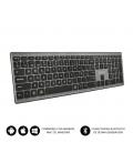 TECLADO SUBBLIM KEYBOARD BLUETOOTH PURE EXTENDED GREY