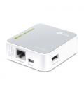 TP-Link TL-MR3020 router inalámbrico Ethernet rápido Banda única (2,4 GHz) 4G Plata, Blanco