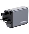 Cargador de Pared Universal Verbatim GNC-100/ 3xUSB Tipo-C/ 1xUSB/ 100W