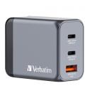 Cargador de Pared Universal Verbatim GNC-65/ 2xUSB Tipo-C/ 1xUSB/ 65W