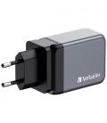 Cargador de Pared Universal Verbatim GNC-65/ 2xUSB Tipo-C/ 1xUSB/ 65W