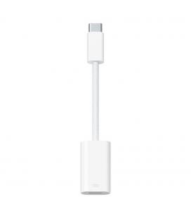 Adaptador lightning a usb tipo c apple macho - hembra blanco