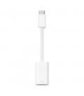Adaptador lightning a usb tipo c apple macho - hembra blanco