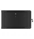 Armario lanberg mural rack 19pulgadas 6u - 600x600 negro