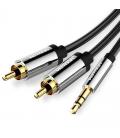Cable estéreo vention bcfbj/ jack 3.5 macho - 2x rca macho/ 5m/ negro