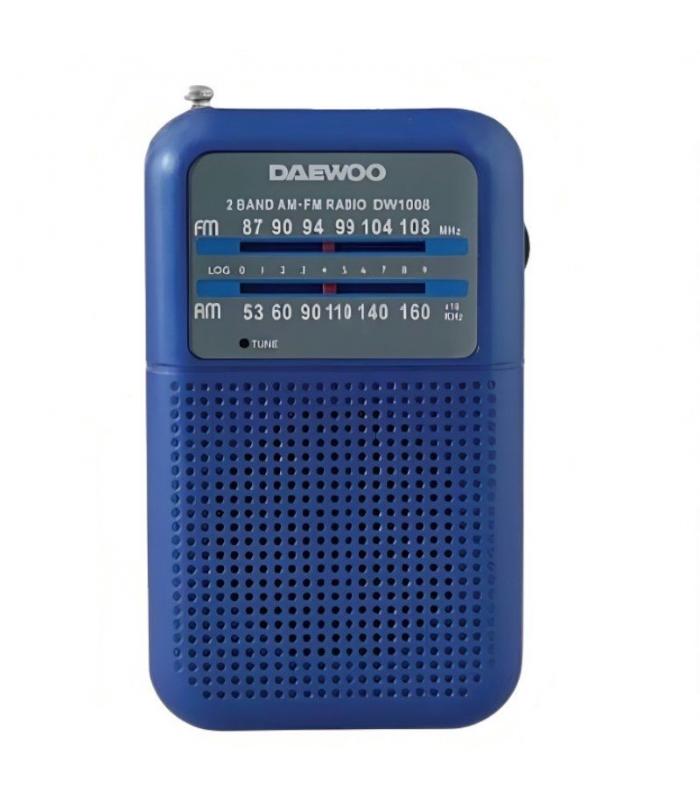 Daewoo Radio Portátil CD/MP3/USB/Radio Estéreo Azul