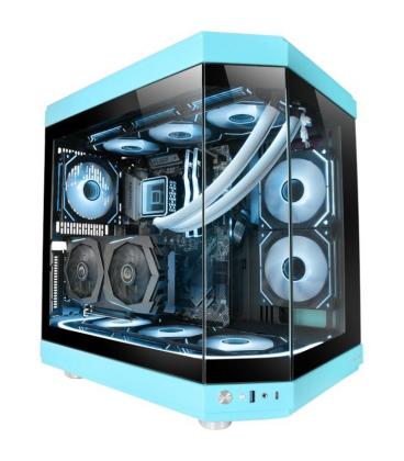 Caja gaming semitorre mars gaming mc-3t/ azul