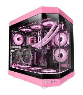 Caja gaming semitorre mars gaming mc-3t/ rosa