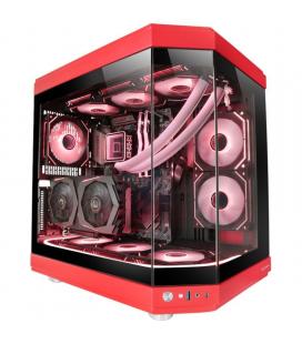 Caja gaming semitorre mars gaming mc-3t/ roja