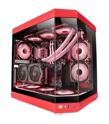 Caja gaming semitorre mars gaming mc-3t/ roja