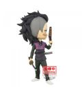 Figura banpresto q posket demon slayer kimetsu no yaiba genya shinazugawa 14cm