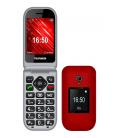 Telefono movil telefunken s460 senior phone - 2.8pulgadas + 1.77pulgadas - rojo