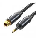 Cable de audio de fibra óptica vention bkcbh/ 2m/ negro