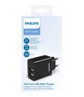 Philips DLP2610/12 cargador de dispositivo móvil GPS, Smartphone, Tableta Negro Corriente alterna Carga rápida Interior