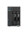 Servidor nas asustor tower 2 bay quad - core 2.0ghz cpu dual 2.5gbe ports 4gb ram ddr4