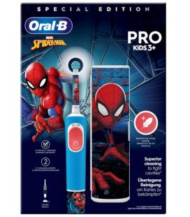 Oral-B Vitality Pro Kids Spiderman Niño Cepillo dental oscilante Azul, Rojo