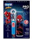 Oral-B Vitality Pro Kids Spiderman Niño Cepillo dental oscilante Azul, Rojo