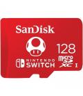 Tarjeta de memoria sandisk nintendo switch 128gb microsd xc uhs-i/ clase 10/ 100mbs