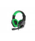 AURICULARES GAMING GENESIS ARGON 100 2.0 MINI JACK NEGRO-VERDE