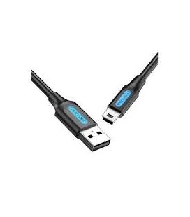 Cable USB 2.0 Vention COMBH/ USB Macho - MiniUSB Macho/ 2m/ Negro