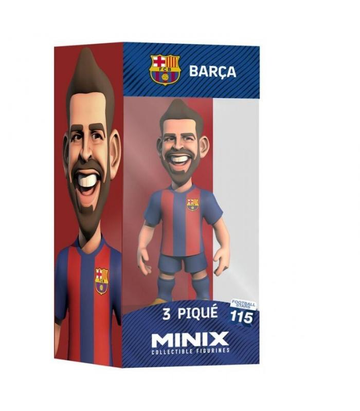 Minix FC Barcelona Piqué 3#106 – Figura Da Collezione 12 Cm In PVC, Licenza Ufficiale