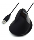 RATON EWENT OPTICO VERTICAL/ERGONOMICO USB2.0 800-1200-1800 PPP 5 BOTONES NEGRO