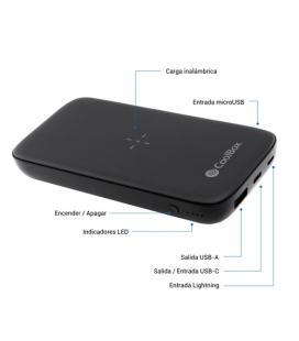 COOLBOX Powerbank QI 10000MAH NEGRO