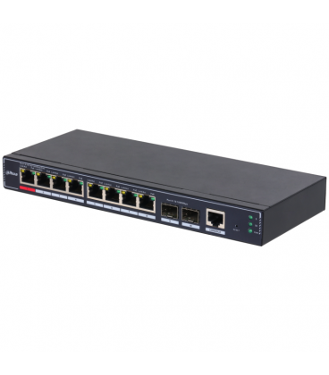 SWITCH IT DAHUA DH-SG4010P-2F 10-PORT MANAGED DESKTOP GIGABIT SWITCH 8-PORT POE