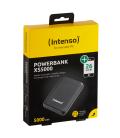 Powerbank intenso xs5000 5000mah usb tipo a usb tipo c negro