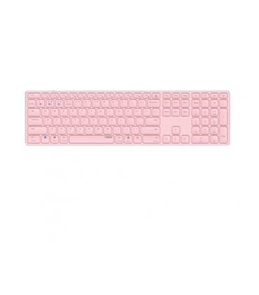 Rapoo E9800M teclado Bluetooth QWERTY Rosa