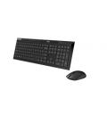 Rapoo 8210M teclado Ratón incluido Bluetooth QWERTY Negro
