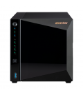 Servidor nas asustor tower 4 bay quad - core 1.4ghz 2gb ddr4 2.5gbe x1