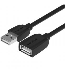 Cable alargador usb 2.0 vention vas-a44-b050/ usb macho - usb hembra/ 50cm/ negro