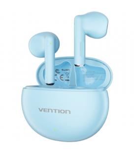 Auriculares bluetooth vention elf 06 nbks0 con estuche de carga/ autonomía 6h/ azules