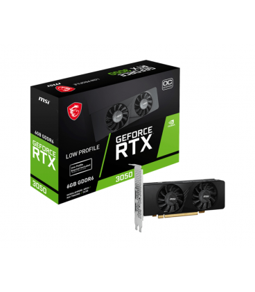 TARJETA GRAFICA MSI GEFORCE RTX 3050 LP 6GB OC