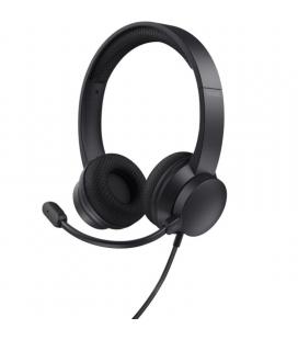 Auriculares trust hs-260/ con micrófono/ usb/ negros