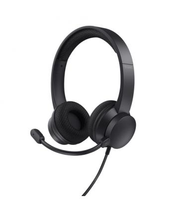 Trust Ayda Auriculares Alámbrico Diadema Llamadas/Música USB tipo A Negro