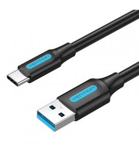 Cable usb 3.0 tipo-c vention cozbd/ usb macho - usb tipo-c macho/ hasta 60w/ 5gbps/ 50cm/ negro