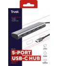 Trust Halyx USB 3.2 Gen 1 (3.1 Gen 1) Type-C Plata